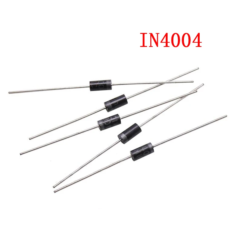 100PCS Diodos Rectificador 1N4004 IN4004 1A/400V DO-41 100PCS Diodos Rectificador 1N4004 IN4004 1A/400V DO-41