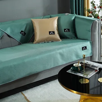 

Sofa Cover for Living Room Summer Ice Silk Couch Cover Non-slip Pet Dog Mat Multi-size Corner Sofa Towel Seat Cover For Sofa