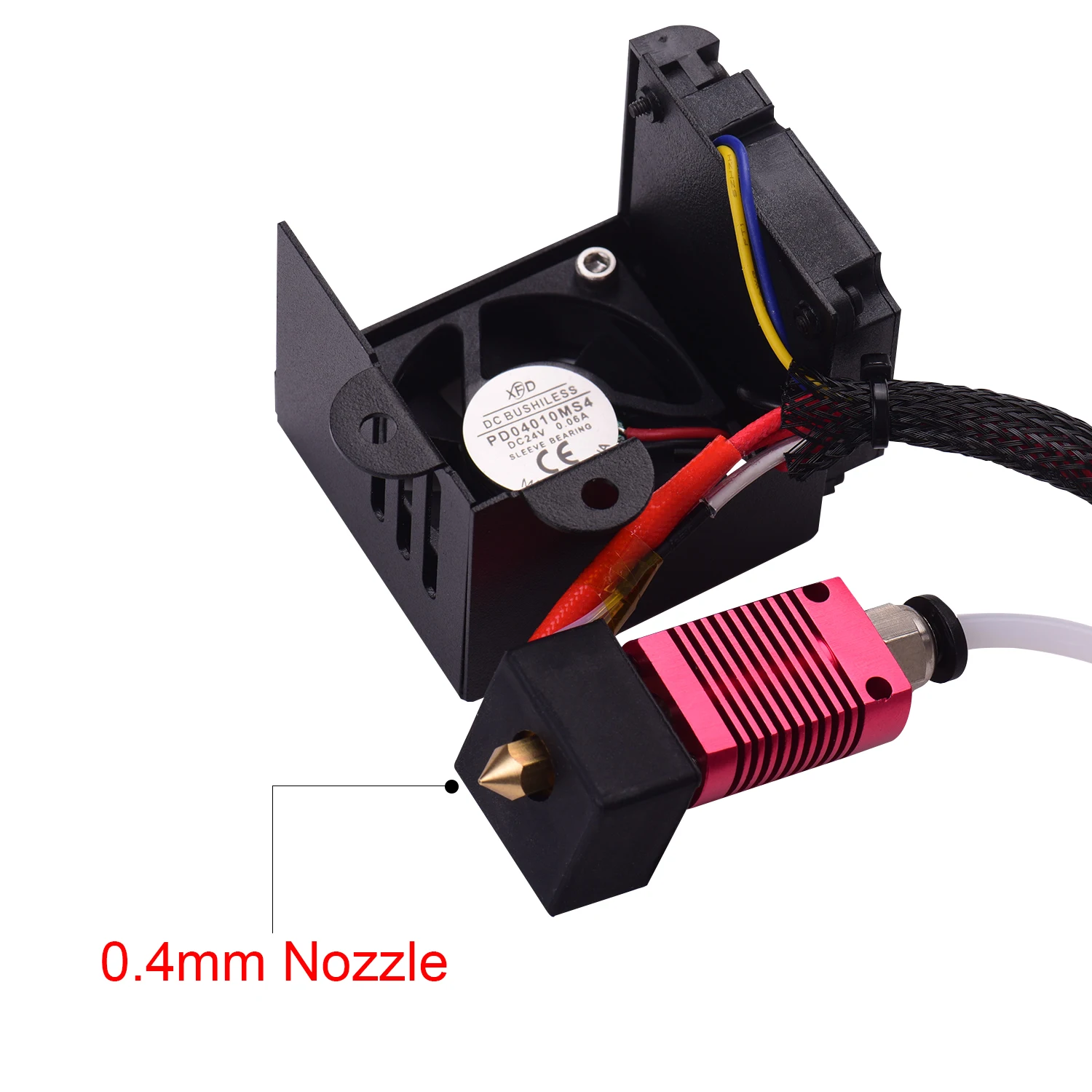 24 В Собранный Hotend экструдер комплект с 0,4 мм соплом алюминиевый нагревательный блок для Creality Ender 3 Ender 3 Pro 3d принтер