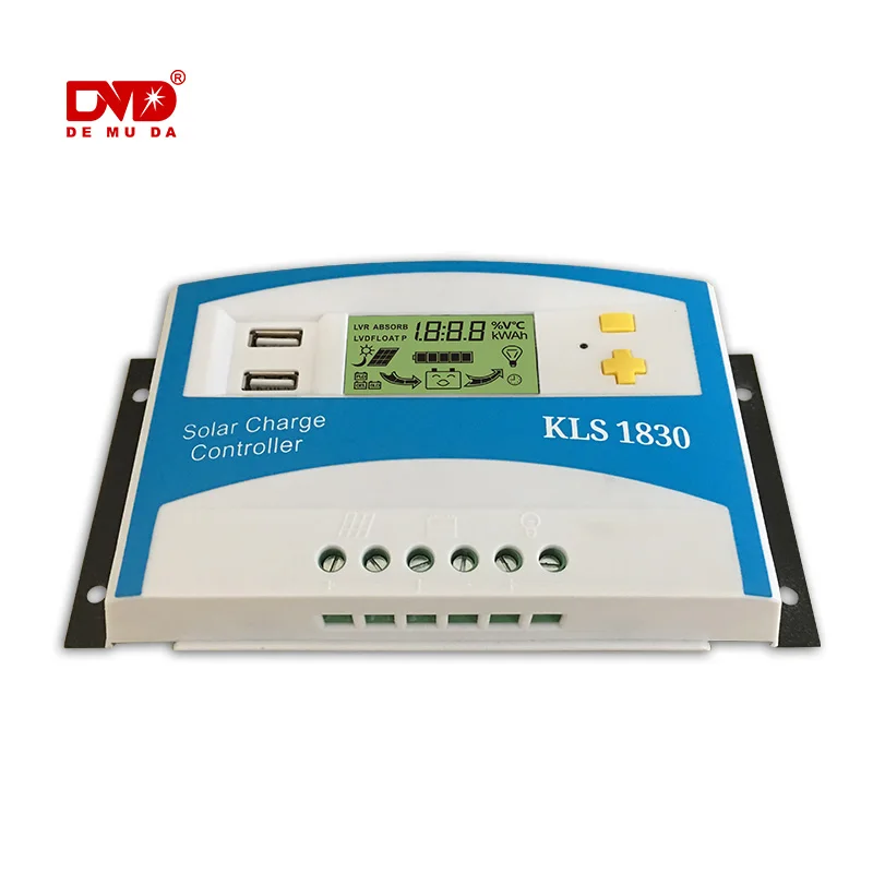 

12V 24V 30A Solar Controller Application OEM EXW Rated Voltage charge controller solar 2USB Charge