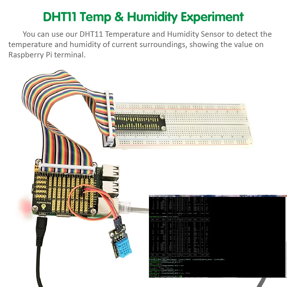 Keyestudio Новый Окончательный стартовый набор для Raspberry Pi 4B/модель 3B/B + w/Tutorial ADXL345