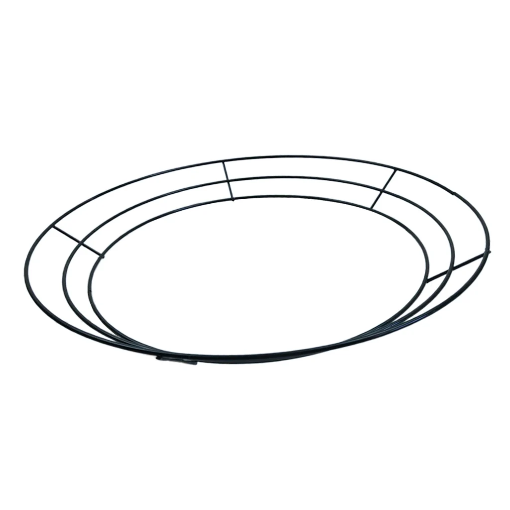 2 шт. круглая металлическая проволочная рамка для венка, форма для вешалки, Рождественский праздничный орнамент для дома и сада, вечерние украшения для офиса и магазина