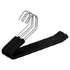 Promotion! Open End Trouser Hangers Slack Pant Hanger with Non-Slip Foam Coated Black 5-Pack 1