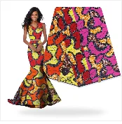 Хлопковая ткань дизайн африканская восковая ткань для свадебного платья Анкара африканская вощеная ткань принтом H16120205