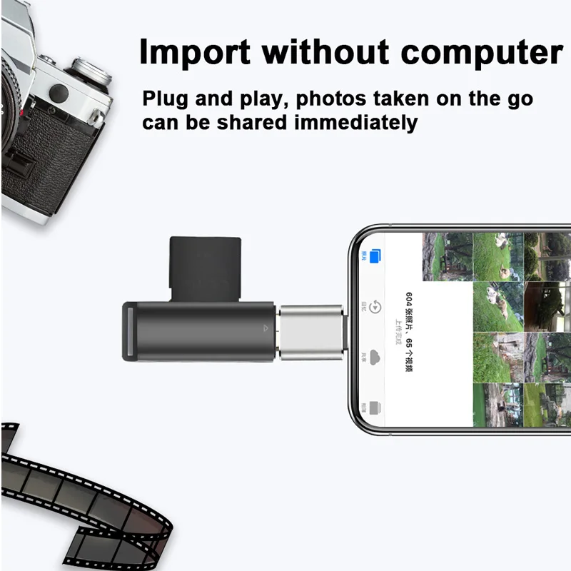 OTG кард-ридер для камеры Адаптер lightning USB кабель Разъем для наушников Электрический пианино MIDI клавиатура для iphone 7 8 ios13