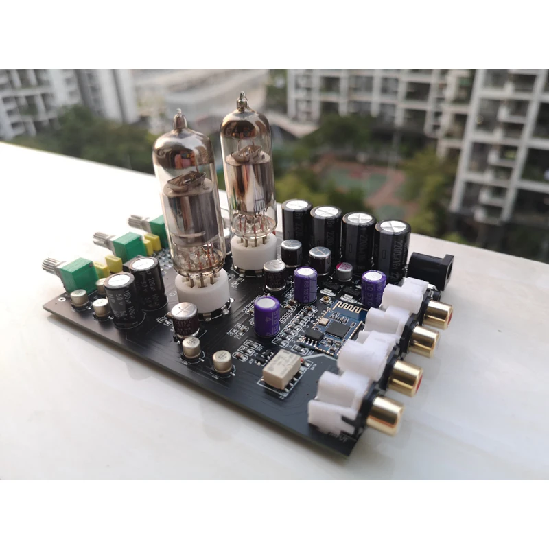 Lusya Hifi 6J3 трубка Bluetooth 5,0 предусилитель аудио Плата PCM5102A ЦАП тональная плата с антенным адаптером T1032