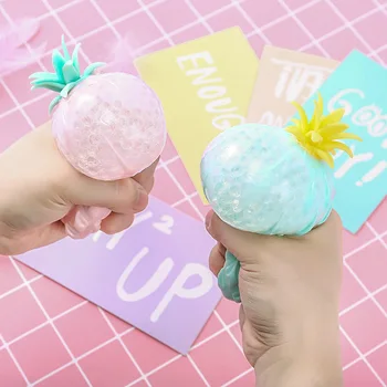 

Children's Pineapple Squeeze Toy Baby Squeezing Ball Kids Venting Toys Adult Decompressing Toys Children Cute Simulation Ball