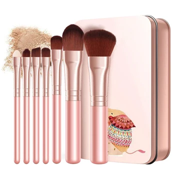 

7 Pcs Makeup Brush Eye Shadow Blush Eyebrow Portable Soft Beauty Tools for Women EY669