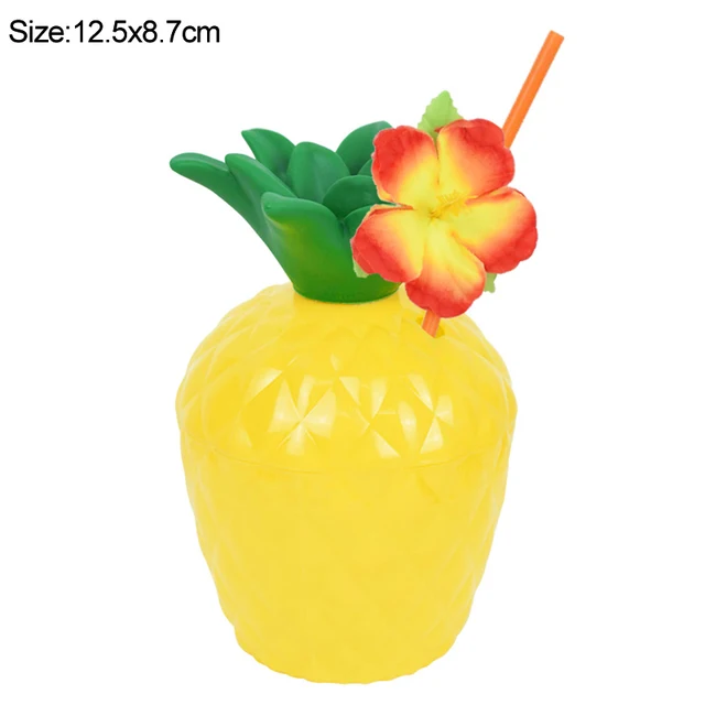 Hawaiian Party Decorations Palm Leaves Bunting Banner Luau Flamingo Summer Tropical Party Decoration Jungle Safari Party Ballons 1pcs pineapple cup