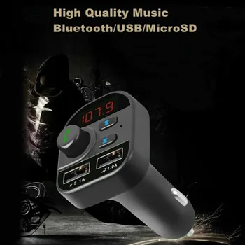 

Bluetooth Car FM Transmitter MP3 Player Hands Free Radio Adapter Kit USB Charger Adapter Radio Player For Xiaomi Iphone Samsung