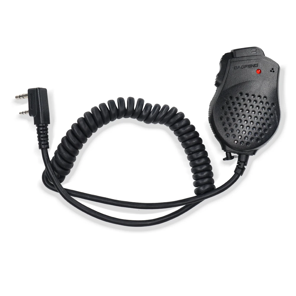 1PCS Baofeng 2 двойной PTT Динамик Микрофон для рации UV-82 UV82hp BF-888S UV-5R Kenwood радио аксессуары - Цвет: 1PCS
