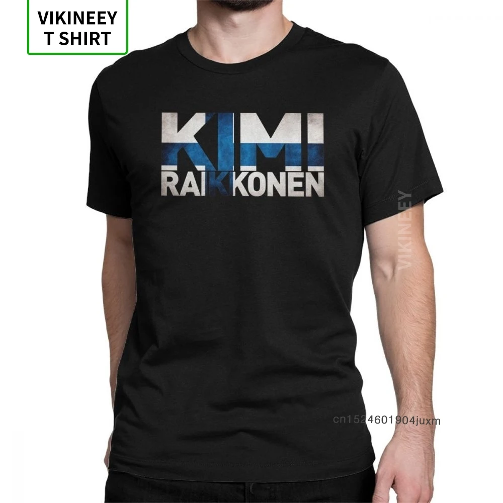 Мужские футболки с финским флагом Kimi Raikkonen забавная одежда короткими рукавами из