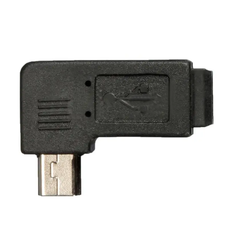 Mikro Micro USB Connector Buchse 90 Grad Winkel männlich zu weiblich 