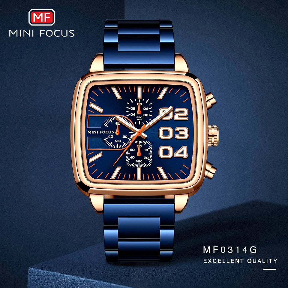 MINI FOCUS Quartz Watch for Men Waterproof_voghion.com