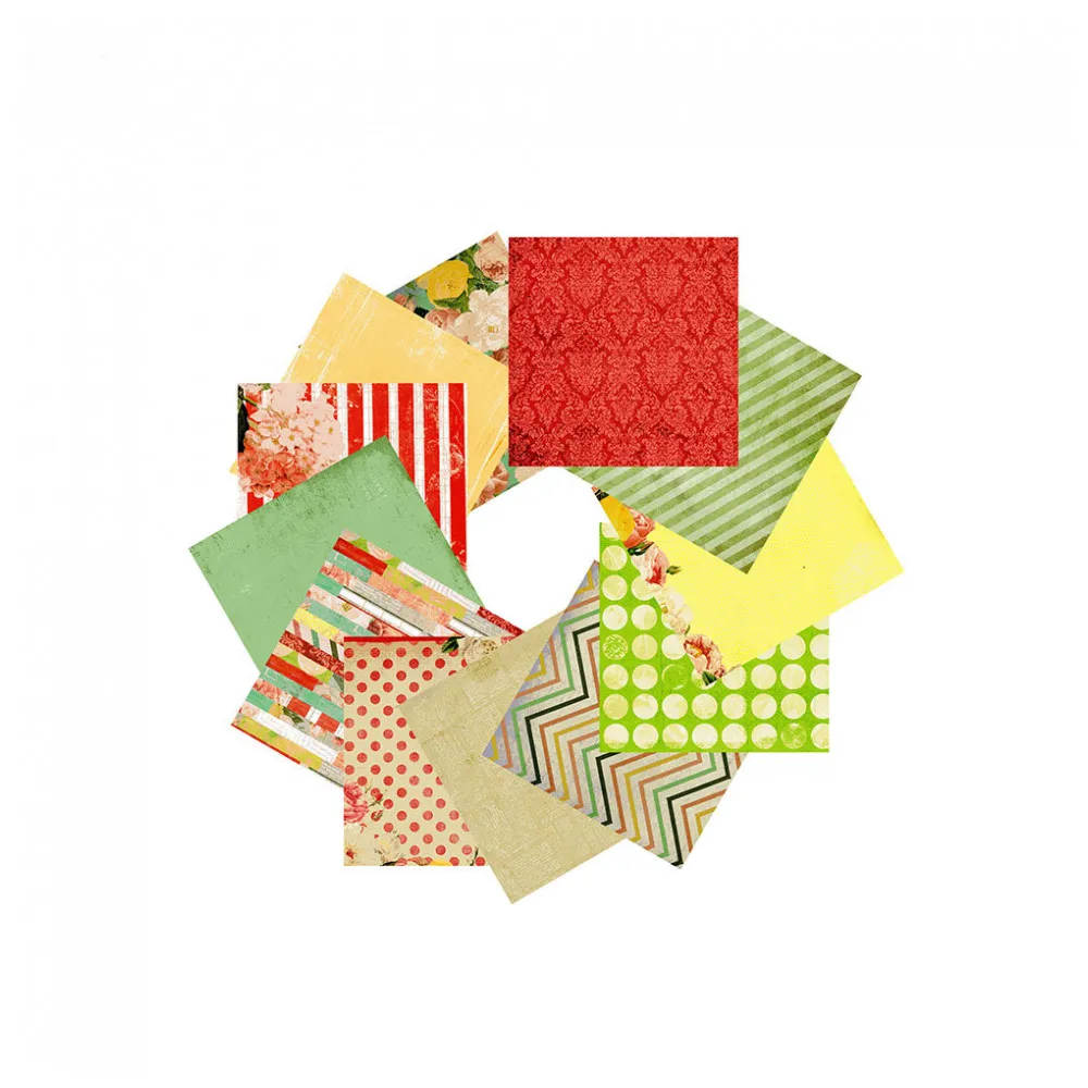 Набор бумаги Perfect Craft "Яркие цветы" 30,5*30,5 см