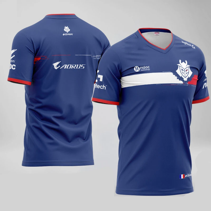 2021 G2 German E-Sports New Sports Uniform G2 National Team Jersey G2 Team T-Shirt League of Legends T-shirt Game 3D Jersey