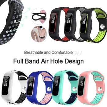 

Soft Silicone Two-Color Watch Band Wrist Strap Bracelet Replacement for Huawei 3e/Huawei Honor 4 Running/Huawei AW70 Smart Watch