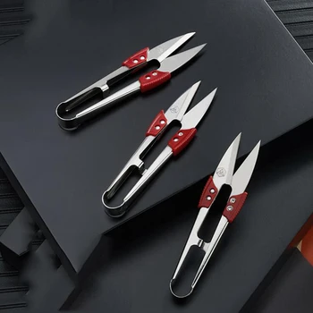 

Stainless Steel Yarn Cutting Scissors For Sewing Tailor Shears Cross Stitch Embroidery U Shape Scissors Cutter Thread Fabric DIY