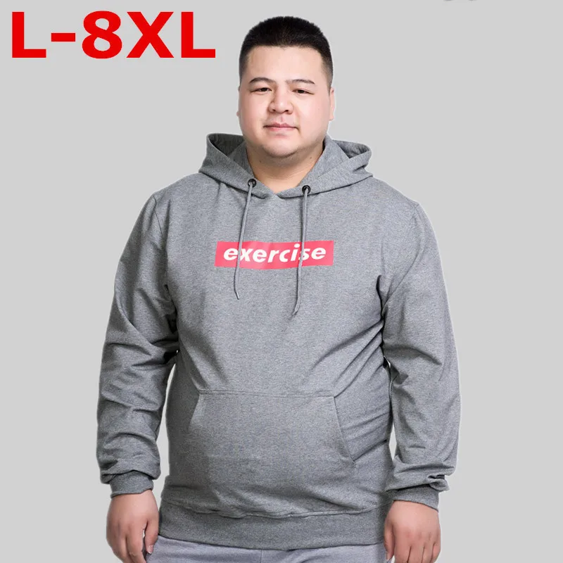 Мужские толстовки нового размера плюс 8XL 7XL 6XL 5XL черные однотонные на бретельках