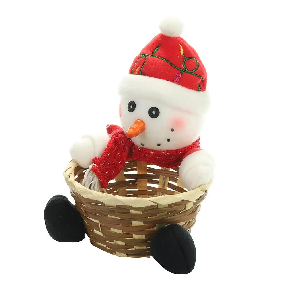 Новогодняя Коллекция года, Рождественская корзина для хранения конфет-бара, корзина для кукол, сумка с ручкой, коробка для свадебных торжеств, украшение Санта-Клауса, корзина для сладостей - Цвет: B