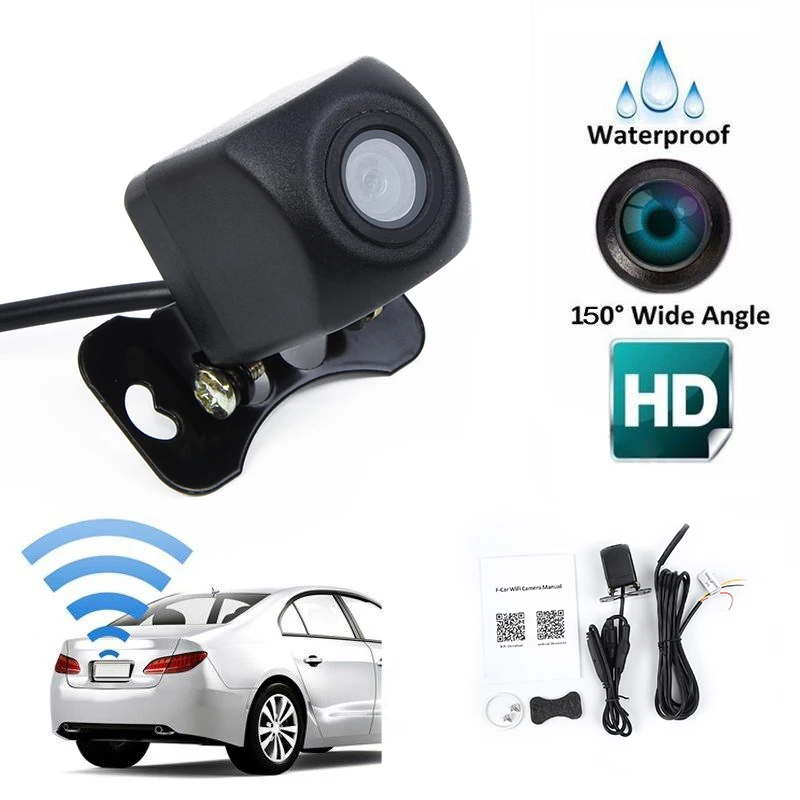 Беспроводная WiFi Автомобильная камера заднего вида CMOS Cam для телефона Android