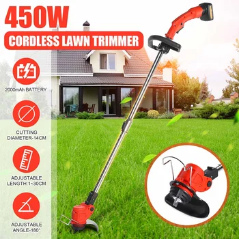 

Portable Cordless Grass Trimmer Electric Trimmer Lithium Battery Garden Power Tools Lawn Cutter Mower Grass Cutting Machine