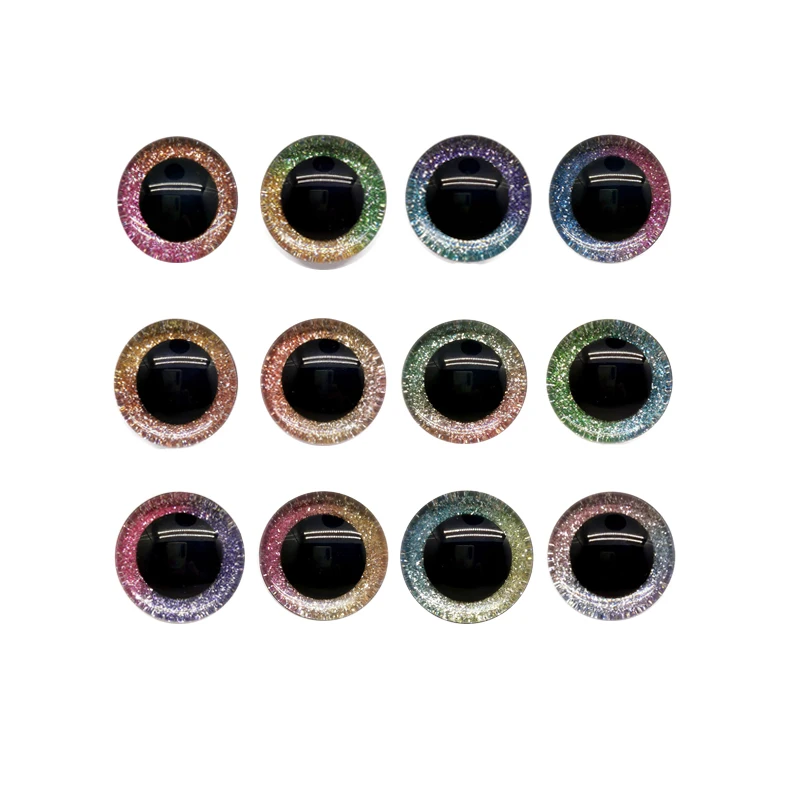 Safety3DGlitterEyesPlushDollPuppetToyColorPlasticEyesFor