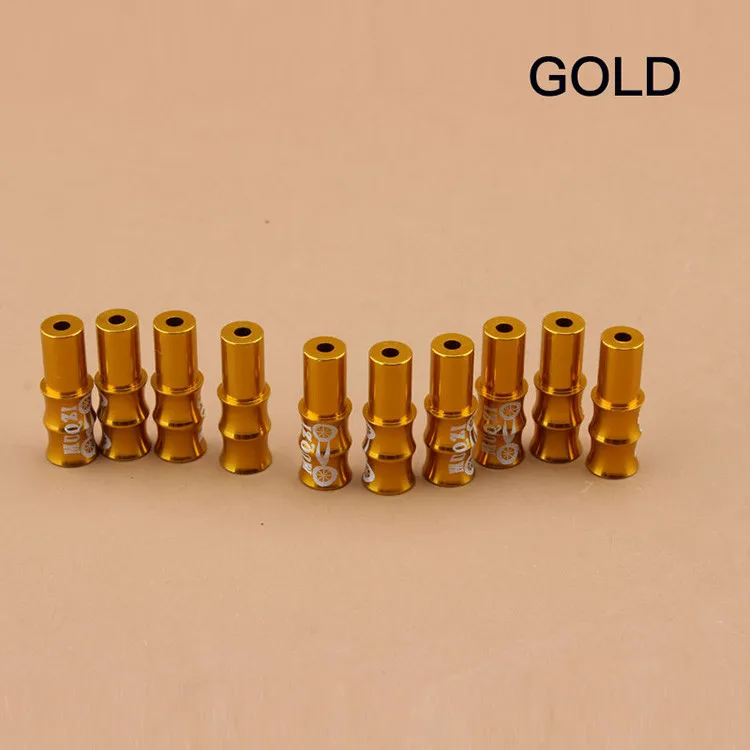 MUQZI 10Pcs Bicycle speed brake cable cap aluminum bamboo pipe cap made from high quality spandex Bicycle pipe cap Riding