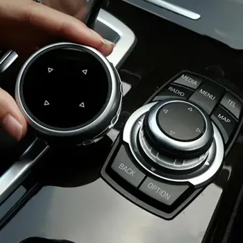 

Car Multimedia Buttons Cover M Emblem Stickers For BMW X1 X3 X5 X6 F30 E90 E92 F10 F18 F11 F07 GT Z4 F15 F16 F25 F34 E84