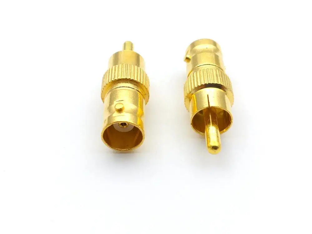 Позолоченный штекер BNC Female RCA 6 шт. адаптер Phono для DVR CCTV видеокамеры|cctv camera adapter|female