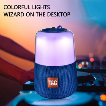

TG168 Wireless Bluetooth Speaker Fashion Flash Light Portable Speakers Waterproof Subwoofer Music Box HIFI TF FM Radio LED Light
