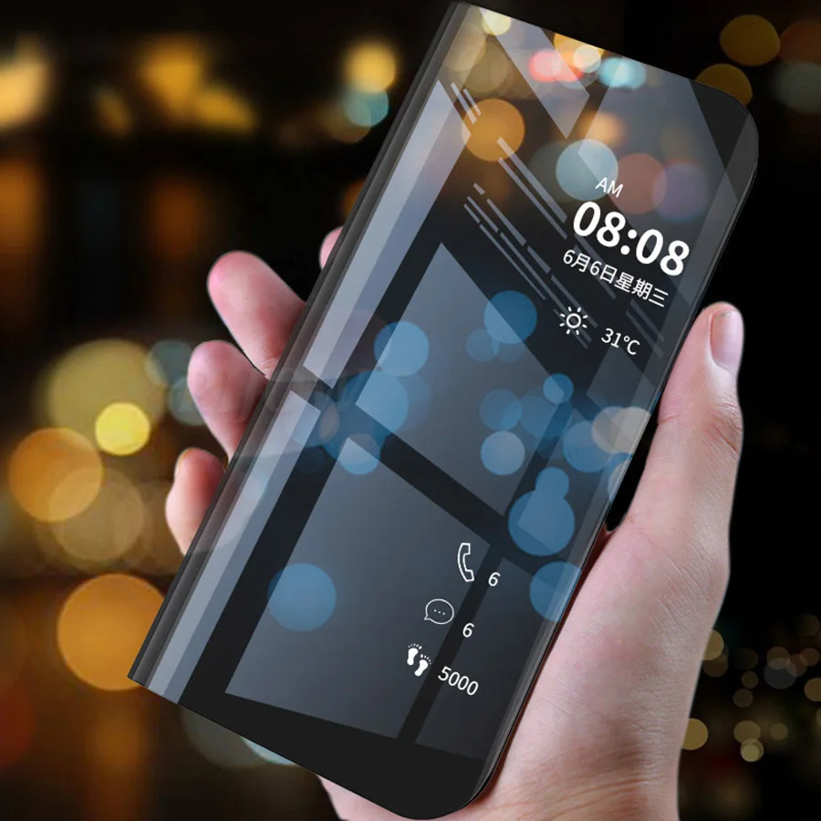 

Smart Mirror for Xiaomi Redmi K20 Pro 9T Note 8 Case Leather Flip Cover Xiomi Redmi Note 6 Pro 7 CC9 Cases Mi A2 A3 lite 9 SE GO