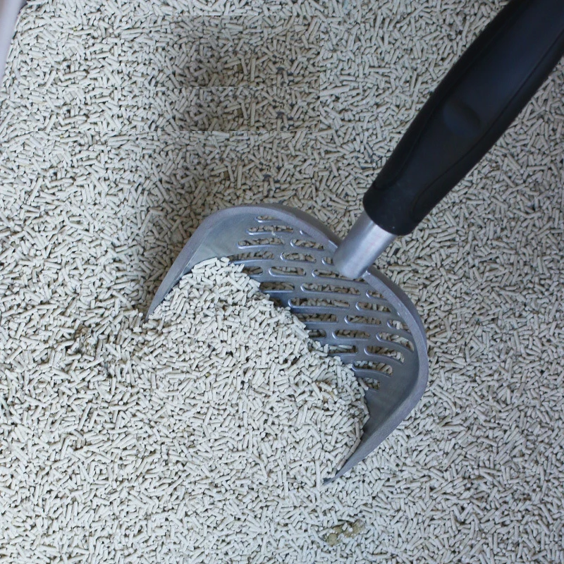 Cat Litter Scoop Big Metal Litter Scoop for Kitty Sifter with Deep Shovel and Ergonomic Handle Made of Heavy Duty Solid Aluminum