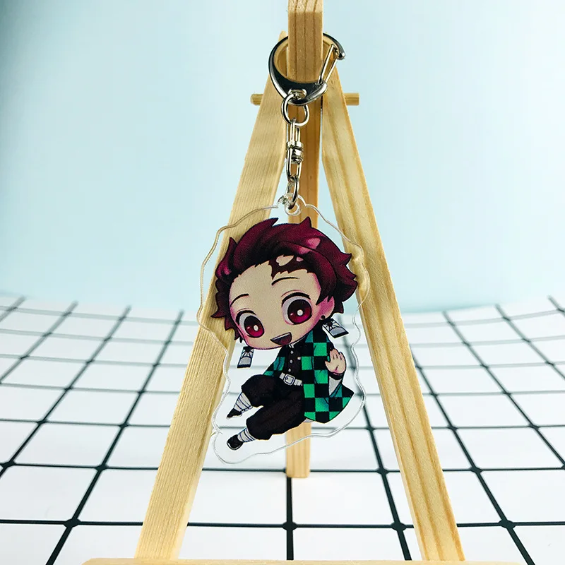 see chart 1 шт. Новое поступление фанаты аниме Demon Slayer: Kimetsu no Yaiba/Kamado Tanjirou Kamado Nezuko брелки - Цвет: see chart