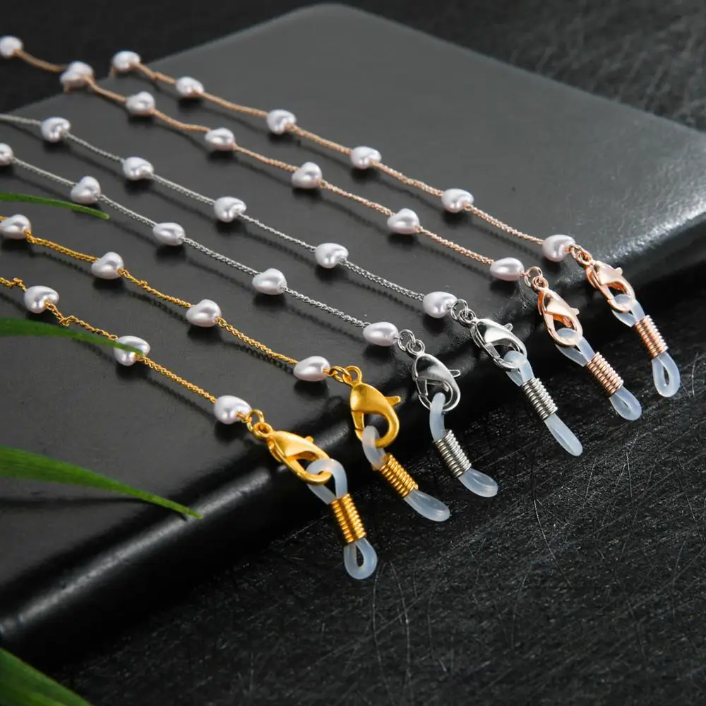 Eyeglass Chain Lanyards Pearl Chain Glasses Holder Around Neck Women  Outside Casual Accessory Necklace Bracelet - AliExpress