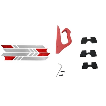 

1 Set Stickers Pastor Decals Night Warning Strip Reflector & 1 Set Special Hook Shock Absorber Damping Sleeve
