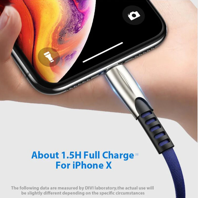 Нейлоновый usb-кабель для быстрой зарядки 3 А для iPhone 6, 7, 8 X XS, XR, 11, iPad, кабель для зарядки мобильных телефонов, 0,5 м, 1 м, 2 м, 3M, шнур