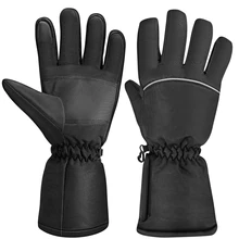 Перчатки с подогревом водонепроницаемые утепленные теплые термальные перчатки с электрическим подогревом перчатки для зимы на открытом воздухе Кемпинг Туризм Охота