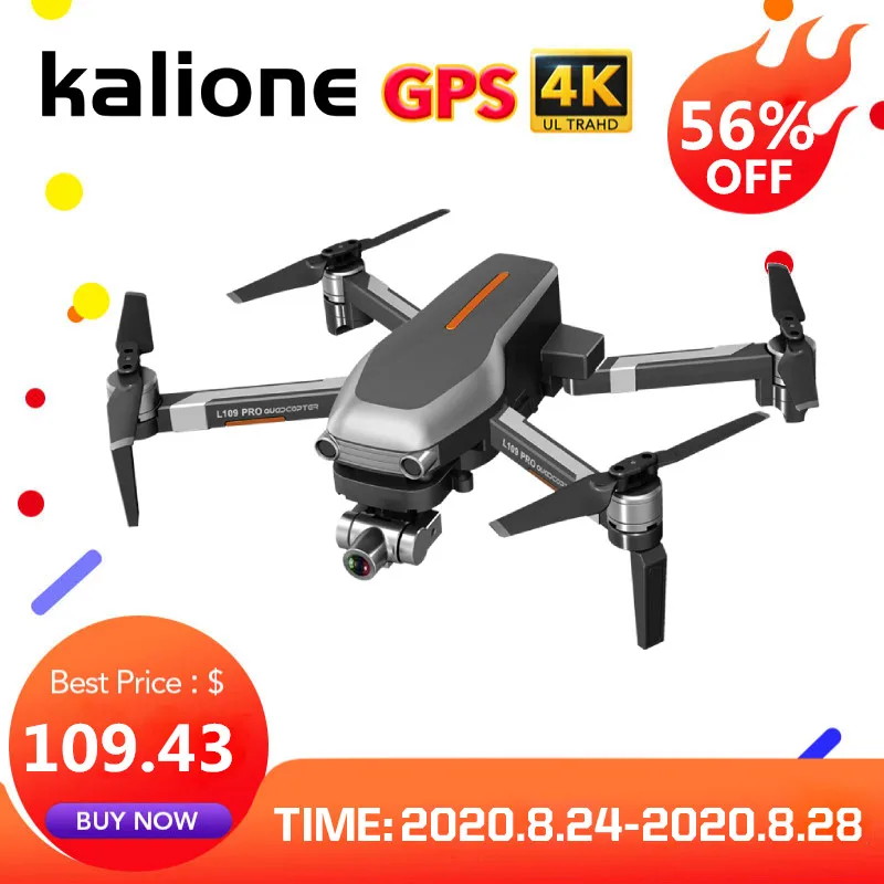 L109 PRO GPS Дрон 4K ZOOM камера двухосевая Антивибрационная стабильная Карданная 5G WIFI RC