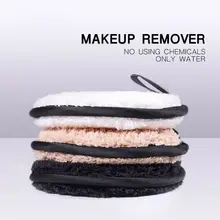 4 шт многоразовые очищающие ватные диски из органического микроволокна, очищающие салфетки для лица, чистящие салфетки для макияжа