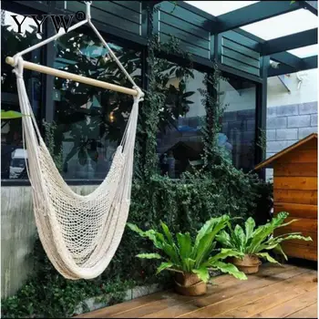 

Nordic Hammock Hanging Seat Chair Outdoor Indoor Garden Bedroom Hanging Chair For Child Adult Swinging Single Safety Hammock