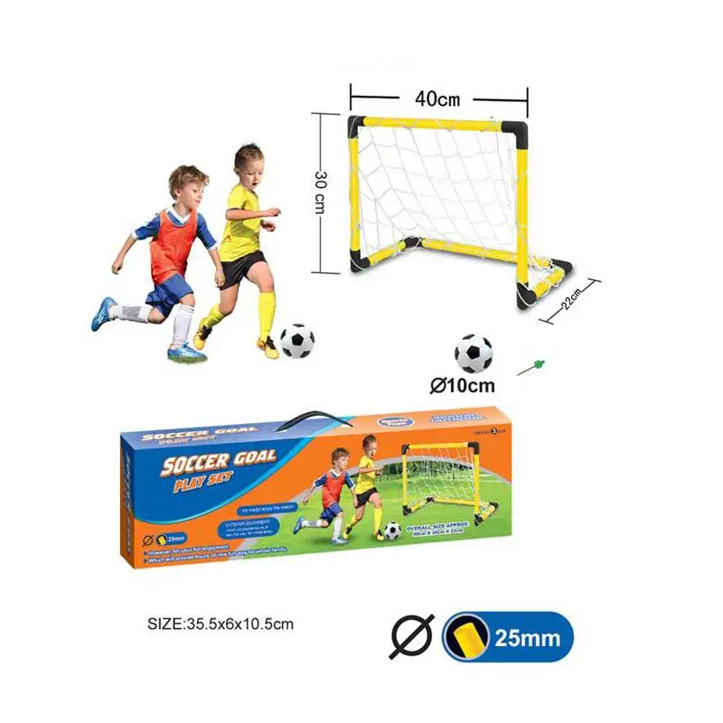 

Children Small Football Door Sports Casual Toy Football Door Toy Set DIY Assembly Disassembly with Ball