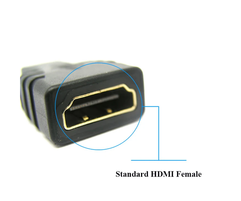 Micro-HDMI к HDMI адаптер позолоченный 1080P Micro HDMI штекер к стандартному HDMI Женский удлинитель