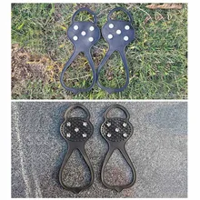 1 пара силиконовых альпинистских нескользящих башмаков, ледяных снежных грипов, шипов для обуви, шипов, шипов FOU99