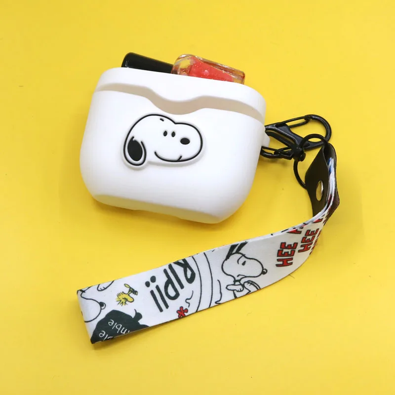 Cartoon Earphone Case With Hook for Sony WF-1000XM3 New Case Cover Wireless Bluetooth Earphone Cases Soft TPU Shell - Color: 4