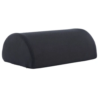 

Foot Rest Cushion Anti Slip Mat to Relieve Knee Foot Pain Half Cylinder Design for Home and Office (Black)
