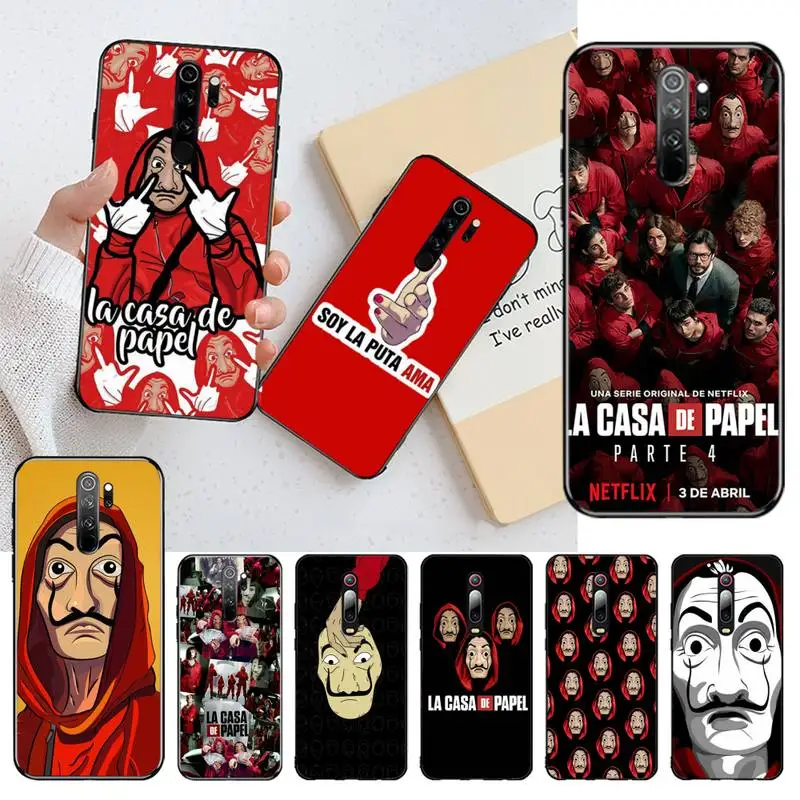 Испания ТВ деньги Heist дом Бумага La Casa de papel чехол для телефона чехол-накладка Redmi Note