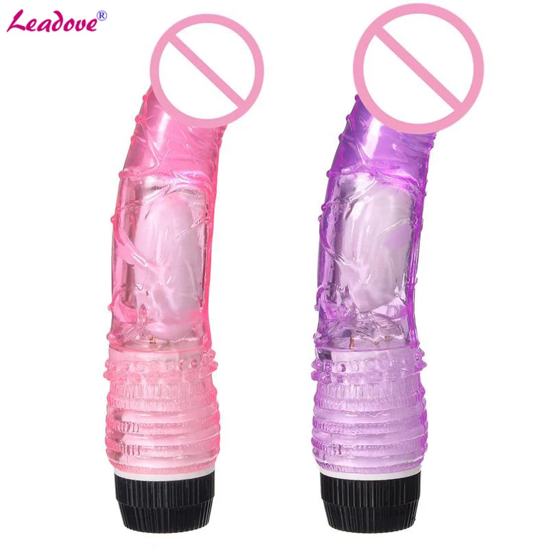 Crystal Multispeed Waterproof Realistic Dildo Vibrator Soft Jelly Powerful G-spot Masturbation Adults Toys for Women ZD0154 |