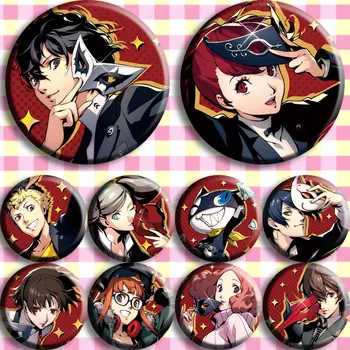 Persona 5 Anime Badge P5 Joker Ren Amamiya Ryuji Anne Morgana Yusuke Makoto Futaba Haru Goro Akechi Metal Badge Brooch Pins Buy At The Price Of 1 60 In Aliexpress Com Imall Com
