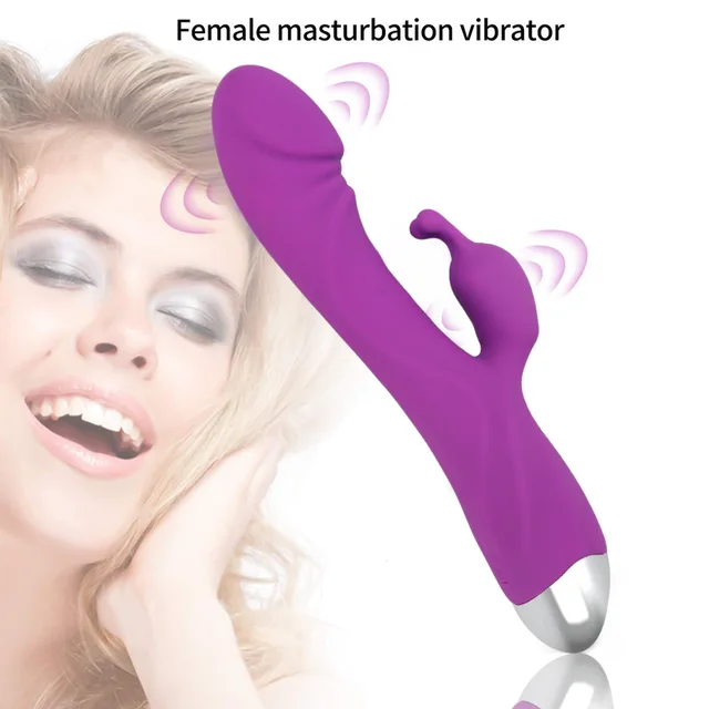 Rabbit Vibrators Vagina G Spot Clitoris Nipple Dual Stimulator Massager Dildo Sex Toys Shop For Women Adult Female Masturbators 4